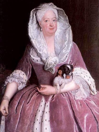 antoine pesne Portrait of Sophie Dorothea von Preuben oil painting picture